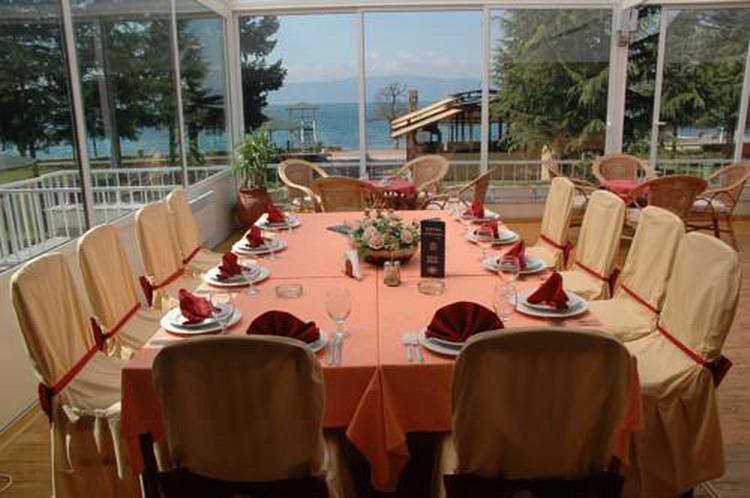 Hotel Slavija Spektar Ohrid Restaurang bild